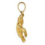 Load image into Gallery viewer, 14K Yellow Gold 2-D SEA TURTLE With Tail Charm Pendant

