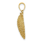 Load image into Gallery viewer, 14K Yellow Gold 2-D Beaded SCALLOP SHELL Charm Pendant
