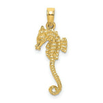 Load image into Gallery viewer, 14K Yellow Gold 3-D Textured With Thin Tail Charm Pendant
