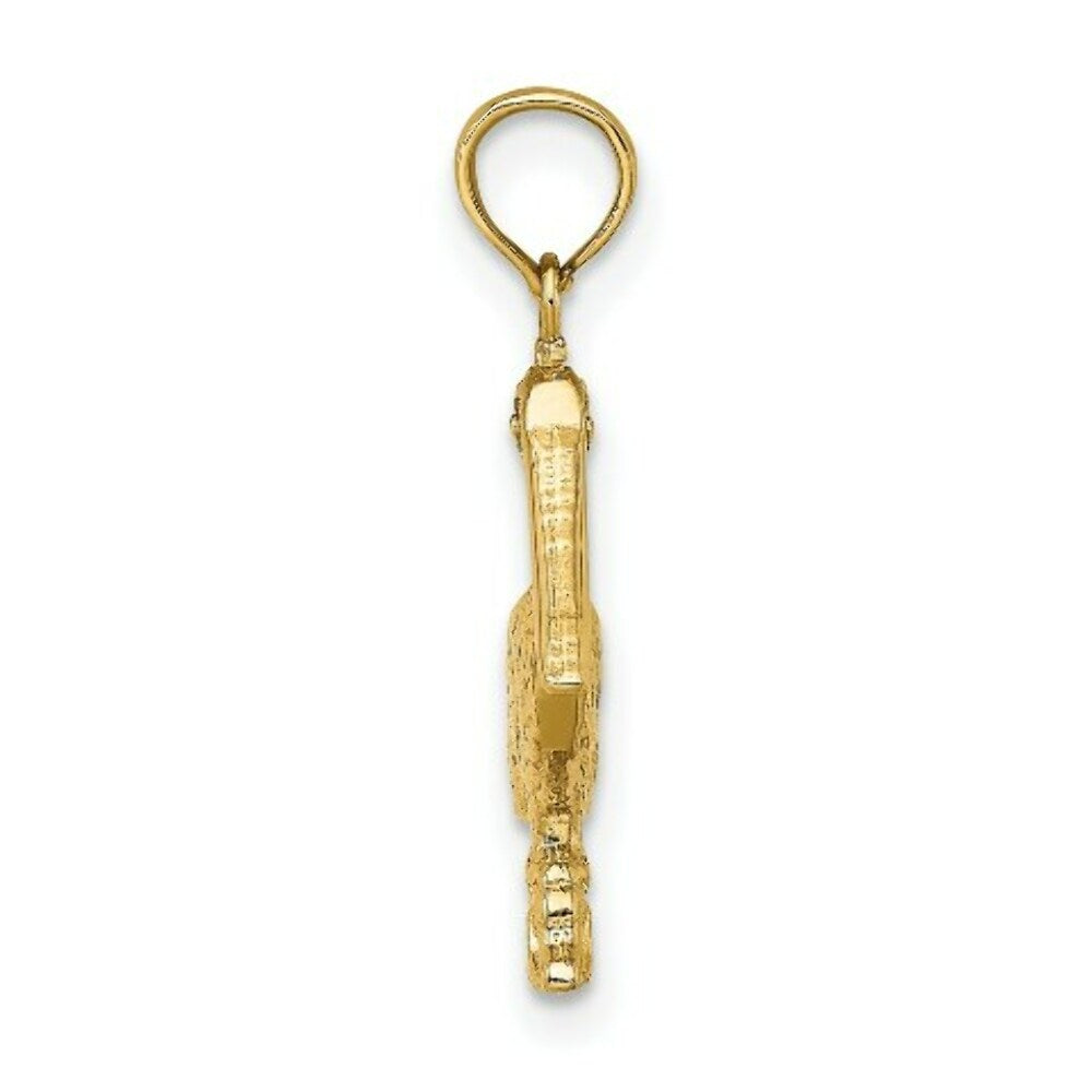 14K Yellow Gold 3-D SM PELICAN STANDING Charm Pendant