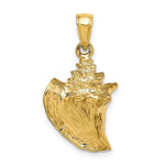 Load image into Gallery viewer, 14K Yellow Gold 3-D Conch Shell Charm Pendant
