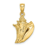 Load image into Gallery viewer, 14K Yellow Gold 3-D Conch Shell Charm Pendant
