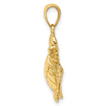 Load image into Gallery viewer, 14K Yellow Gold Textured SEA TURTLE Charm Pendant
