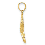 Load image into Gallery viewer, 14K Yellow Gold Textured Starfish Charm Pendant
