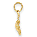 Load image into Gallery viewer, 14K Yellow Gold Textured SEA TURTLE Charm Pendant
