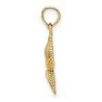 Load image into Gallery viewer, 14K Yellow Gold 2-D &amp; Textured Starfish Charm Pendant
