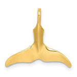 Load image into Gallery viewer, 14K Yellow Gold 3-D &amp; Polished WHALE TAIL Charm Pendant
