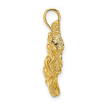 Load image into Gallery viewer, 14K Yellow Gold Dolphins Swimming In Front of Starfish Charm Pendant
