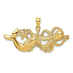 Load image into Gallery viewer, 14K Yellow Gold Swimming Dolphin and Octopus
