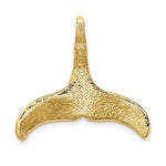 Load image into Gallery viewer, 14K Yellow Gold 3-D Polished and Textured Whale Tail Charm Pendant
