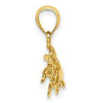 Load image into Gallery viewer, 14K Yellow Gold Polished Triple Manatee Charm Pendant
