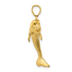 Load image into Gallery viewer, 14K Yellow Gold 2-D &amp; Polished Dolphin Jumping Charm Pendant
