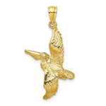 Load image into Gallery viewer, 14K Yellow Gold 3-D Pelican Flying Charm Pendant
