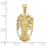 Load image into Gallery viewer, 14K Yellow Gold Florida Lobster Charm Pendant
