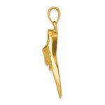 Load image into Gallery viewer, 14K Yellow Gold 3-D Scuba Flipper Charm Pendant

