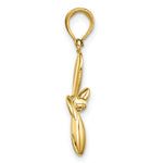 Load image into Gallery viewer, 14K Yellow Gold 3-D With 4 Blades Propeller Charm Pendant
