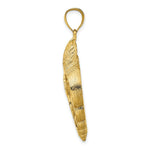 Load image into Gallery viewer, 14K Yellow Gold Cut-Out Conch Shell Skeleton Charm Pendant
