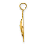 Load image into Gallery viewer, 14K Yellow Gold MYSTIC, CT Round Frame With Dolphins Charm Pendant
