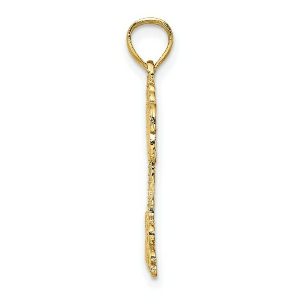 14K Yellow Gold GRAND CAYMANS Under Palm Tree Charm Pendant