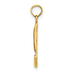Load image into Gallery viewer, 14K Yellow Gold 2-D JAMAICA With Dolphins Charm Pendant
