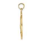 Load image into Gallery viewer, 14K Yellow Gold Sanibel Round Frame With Sailboat Center Charm Pendant
