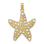 Load image into Gallery viewer, 14K Yellow Gold Cut-Out Starfish Charm Pendant
