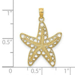 Load image into Gallery viewer, 14K Yellow Gold Cut-Out Starfish Charm Pendant

