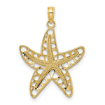 Load image into Gallery viewer, 14K Yellow Gold Cut-Out Starfish Charm Pendant
