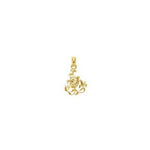 Load image into Gallery viewer, 14K Yellow Gold Textured Mini SEA TURTLE &amp; KELP Charm Pendant
