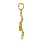 Load image into Gallery viewer, 14K Yellow Gold 3-D Pelican Flying Charm Pendant
