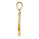 Load image into Gallery viewer, 14K Yellow Gold 2-D &amp; Polished Sailing Ship Charm Pendant
