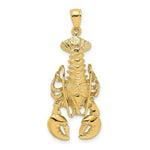 Load image into Gallery viewer, 14K Yellow Gold 2-D Moveable Lobster Charm Pendant
