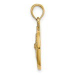 Load image into Gallery viewer, 14K Yellow Gold 2-D &amp; Cut-Out Sand Dollar Charm Pendant
