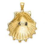 Load image into Gallery viewer, 14K Yellow Gold LION'S Paw Shell Charm Pendant
