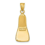 Load image into Gallery viewer, 14K Yellow Gold 3-D Scuba Flipper Charm Pendant
