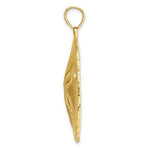 Load image into Gallery viewer, 14K Yellow Gold Polished Sand Dollar Charm Pendant
