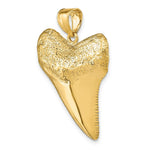 Load image into Gallery viewer, 14K Yellow Gold Solid Polished 3-Dimensional Shark Tooth Pendant
