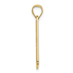 Load image into Gallery viewer, 14K Yellow Gold Textured OCEAN CITY, NJ License Plate Charm Pendant
