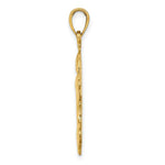 Load image into Gallery viewer, 14K Yellow Gold 2-D Polished Double Dolphins Charm Pendant
