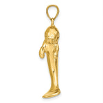 Load image into Gallery viewer, 14K Yellow Gold 2-D &amp; Polished Single Manatee Charm Pendant

