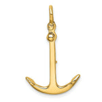 Load image into Gallery viewer, 14K Yellow Gold 3-D Polished Anchor 2 Piece &amp; Moveable Charm Pendant
