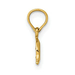 Load image into Gallery viewer, 14K Yellow Gold 2-D Mini Double Dolphins Swimming Charm Pendant
