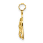 Load image into Gallery viewer, 14K Yellow Gold Sanibel Island Double Flip-Flop Charm Pendant
