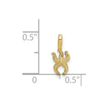 Load image into Gallery viewer, 14K Yellow Gold Mini Starfish With Fixed Bail Charm Pendant
