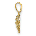 Load image into Gallery viewer, 14K Yellow Gold Mini Conch Shell Charm Pendant
