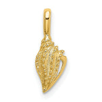 Load image into Gallery viewer, 14K Yellow Gold Mini Conch Shell Charm Pendant
