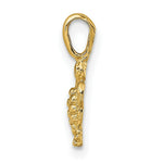 Load image into Gallery viewer, 14K Yellow Gold Mini Sea Turtle With Fixed Bail Charm Pendant
