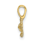 Load image into Gallery viewer, 14K Yellow Gold Mini Sand Dollar With Fixed Bail Charm Pendant
