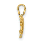 Load image into Gallery viewer, 14K Yellow Gold Mini Jumping Dolphin With Fixed Bail Charm Pendant
