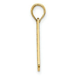 Load image into Gallery viewer, 14K Yellow Gold Textured NJ-LBI LICENSE PLATE Charm Pendant
